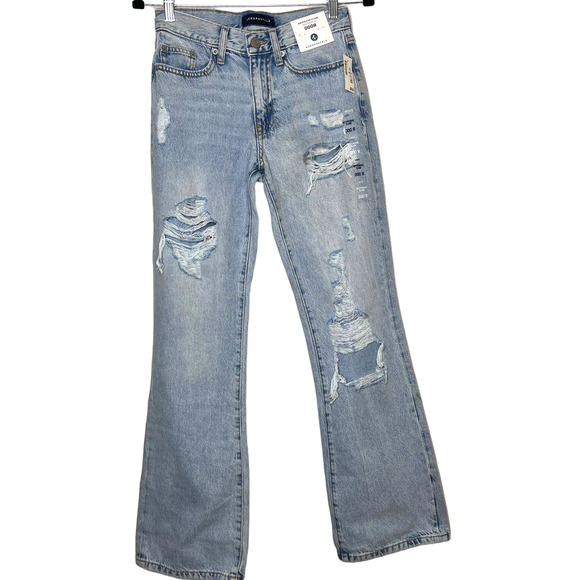 Aeropostale Denim - Aeropostale Boyfriend Flare Distressed Jeans Women's Sz 000 R NWT